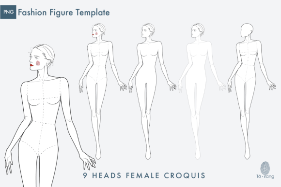 Download Female Fashion Figure/Croqui Templates - Template Collection