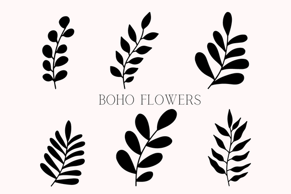 Download Boho Abstract Botanical Leaves Flower - Premium Resources