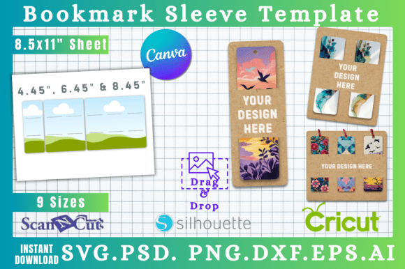 Download Bookmark Sleeve Display Cards Template - Template Collection
