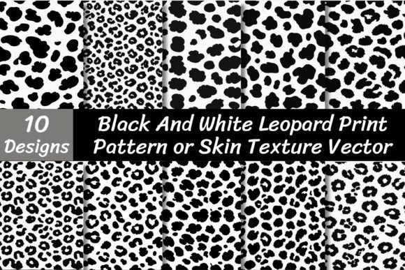 Download Black and White Leopard Print Pattern - Premium Resources