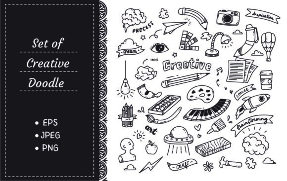 Download Set of Creativity Doodle - Doodle Collection